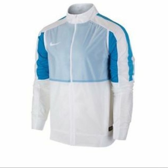 Nike rev lightweight woven soccer jacket sz.M flaw - Picture 1 of 6